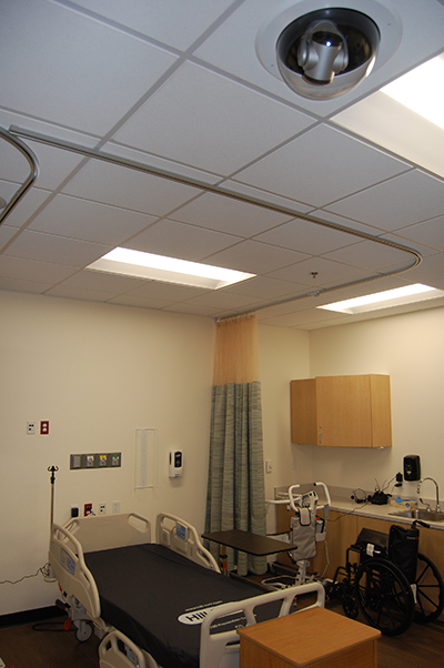 Vaddio camera above medical lab designed for education.